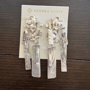 Kendra Scott Textured Silver Earrings